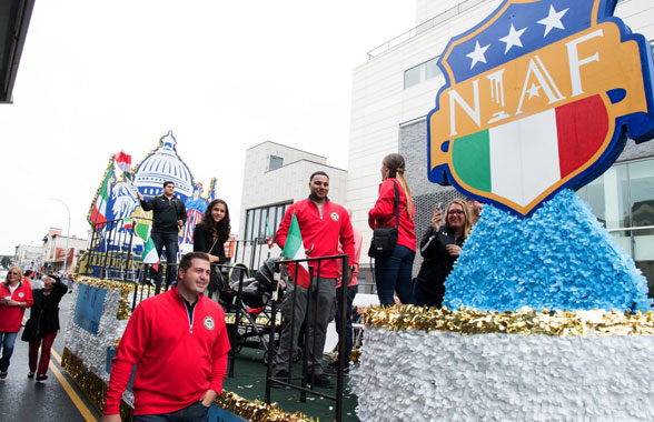 Chris cross: ‘Hursters march across nabe to celebrate Columbus