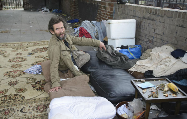 Down in the dumps: Homeless living in Ridge park restroom