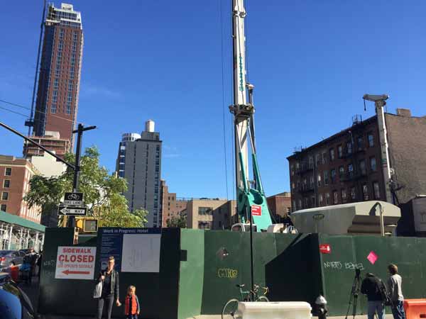 Worker killed by falling crane hook at Downtown boutique hotel construction site