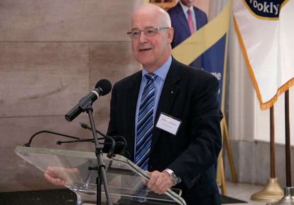 Presidential pals! Beep befriends new NYU prez at Boro Hall welcome gala