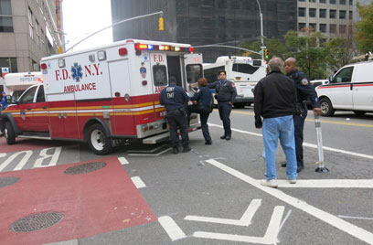 Cyclist doored on Jay Street