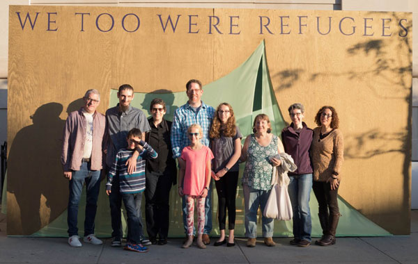This year’s model! Congregation Beth Elohim’s latest designer sukkah a Bedouin tent