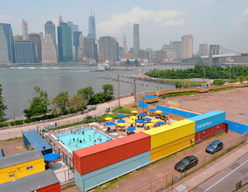 Pop-Up Pool opens in Brooklyn Bridge Park