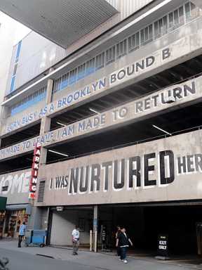 Graffiti artist writes ‘Love Letter’ across ugly Downtown garage