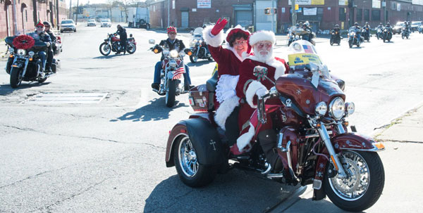 Yule hog! Biker santa and his gang deliver toys