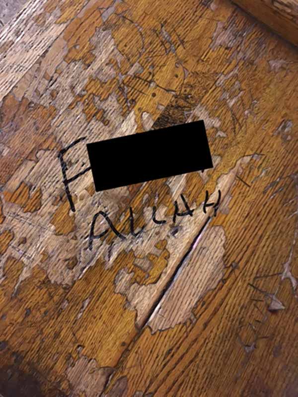 Islamophobic graffiti scrawled in subway station near Kensington