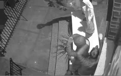Fallen angel: Selfie-snapping buffoons break statue outside Williamsburg church