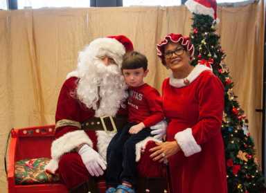 Santa touches down in Marine Park