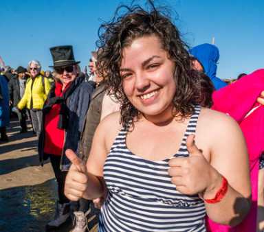Immersive reporting: Journo takes ‘Polar Plunge’