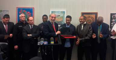 A citation, laptop & and Standing O!