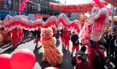 Getting cocky! Sunset Park celebrates Year of the Rooster