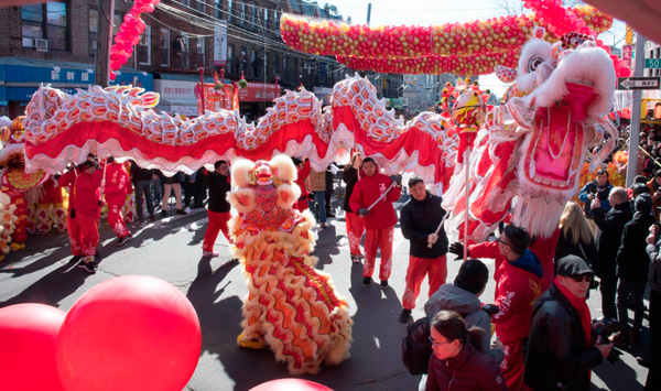 Getting cocky! Sunset Park celebrates Year of the Rooster