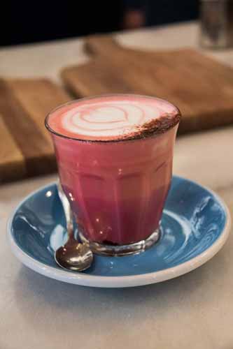 Hot pink! Dumbo cafe serving ‘beet lattes’