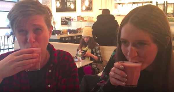 We taste-test the beet latte!