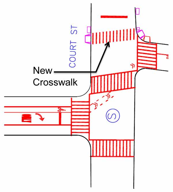 Riding high: City wants to green-light illicit bike path across Court Street