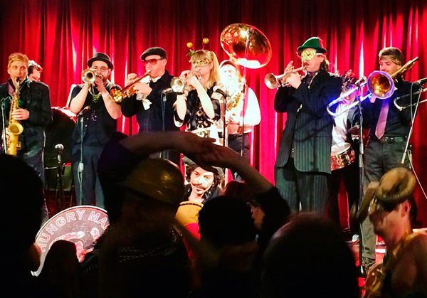 Marching on: ‘Hungry’ brass band just wants to party