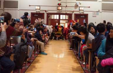 Chicken dance! Boody students welcome Year of the Rooster with movement