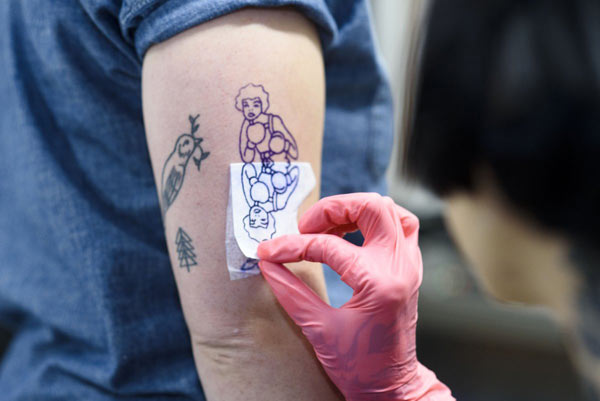 She’s all tat: Feminists get inked to support Planned Parenthood in Greenpoint