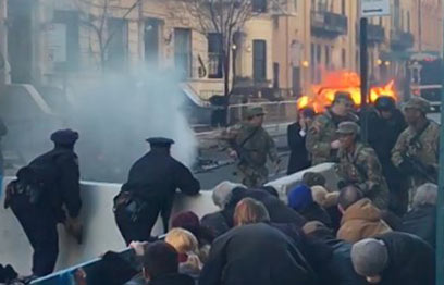 ’Homeland’ films explosive presidential motorcade scene Downtown