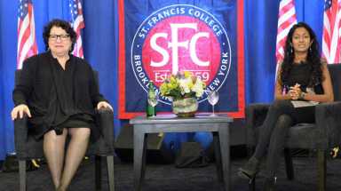 Justice denied! Sotomayor steers clear of ‘Muslim ban,’ Gorsuch in Brooklyn Heights talk