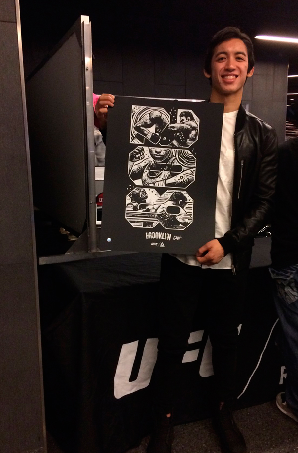 Williamsburg designer inks special-edition shirts for fights at Barclays