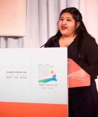 She beat the odds and has a Standing O, too!