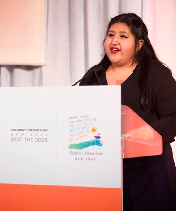 She beat the odds and has a Standing O, too!