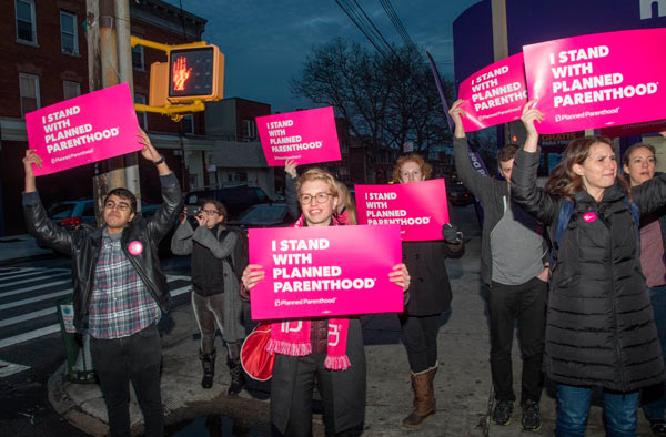 Planned Parenthood supporters take aim at Rep. Donovan