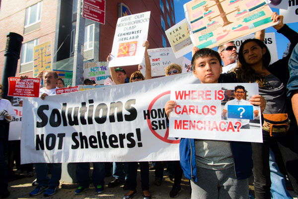 Shelter skelter: ‘Homeless’ rally marches through Sunset Park