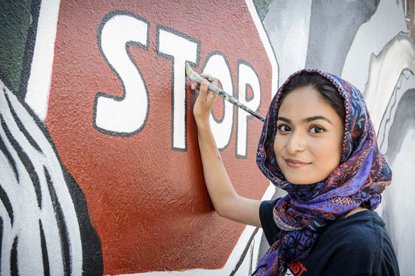 Letch lurch! Teens fight catcallers with zombie mural