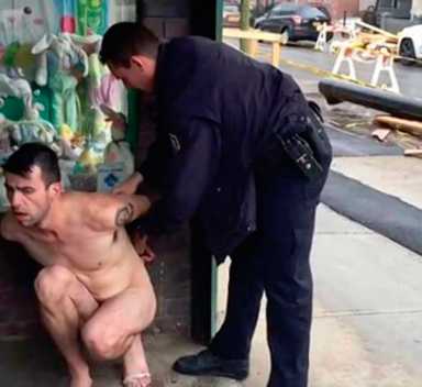 Naked man strolls through Bay Ridge