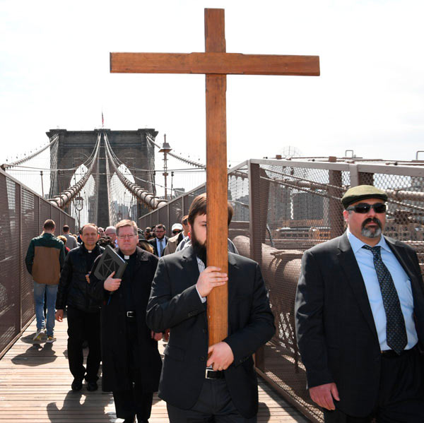 Crossing the bridge
