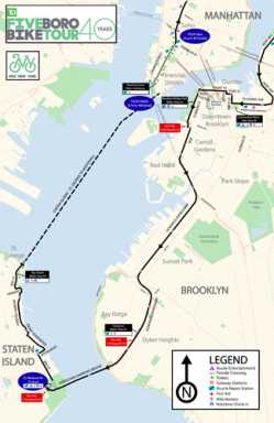 Tour de Brooklyn: Five Boro Bike Tour will close roads throughout the borough Sunday
