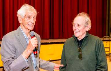 Famed children’s television show host returns to his hometown high school