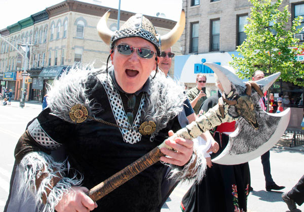 Norwegian Ridgites march in ‘17th of May Parade’