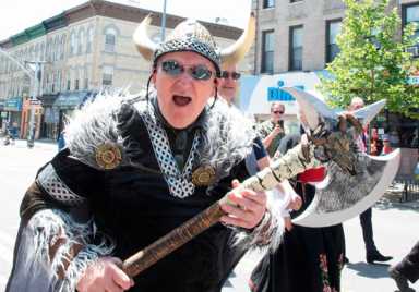 Norwegian Ridgites march in ‘17th of May Parade’