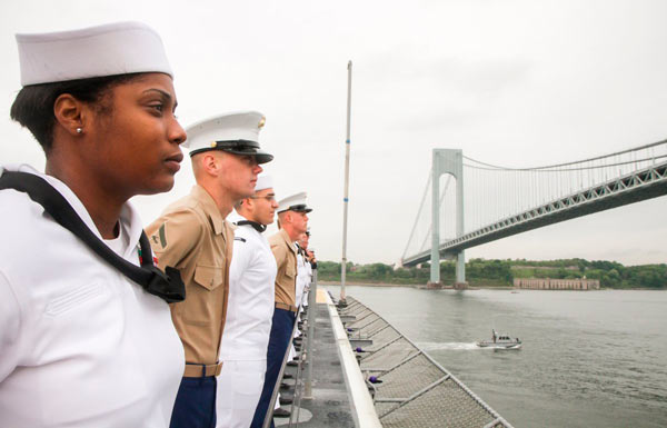 Ahoy! Ships sail into New York harbor for Fleet Week