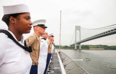 Ahoy! Ships sail into New York harbor for Fleet Week