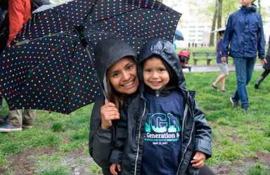Kids learn about activism at Cadman Plaza Park