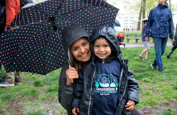 Kids learn about activism at Cadman Plaza Park