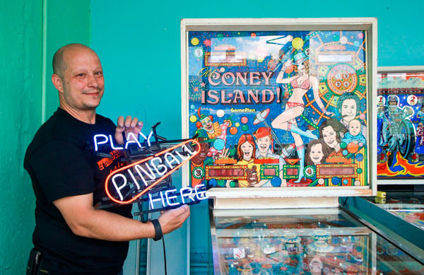 Ready to roll: Vintage pinball games return to Coney