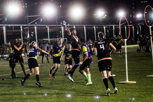 Clean sweep! ‘Broom’-wielding Bostonians defeat New Yorkers in quidditch match at B’Bridge Park