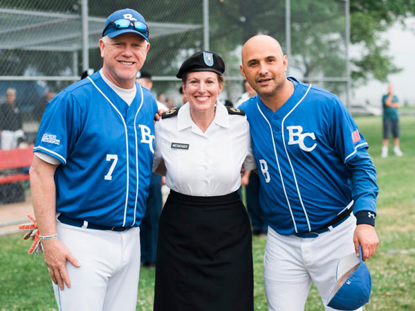 Out of the park: Charity softball game honors Fort Ham base