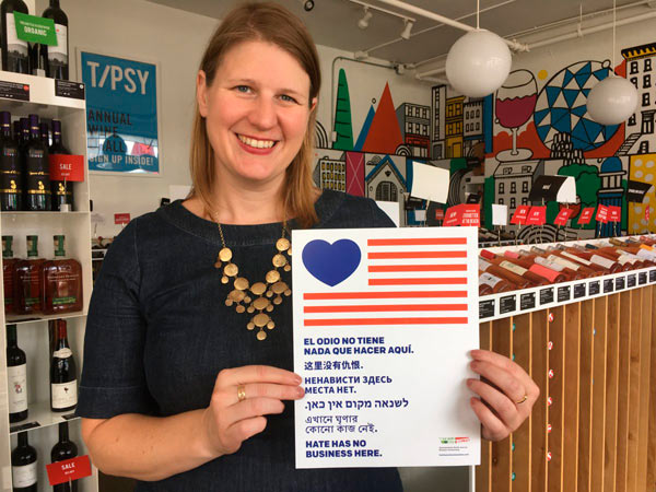 Trumping hate: Myrtle Ave. shopkeepers promote inclusivity with new campaign
