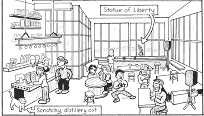 Bartoonist takes in the booze and the views in Industry City