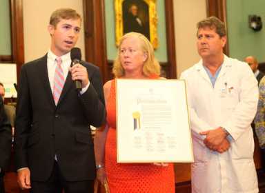 Bay Ridge teen honored for his bravery in London attack