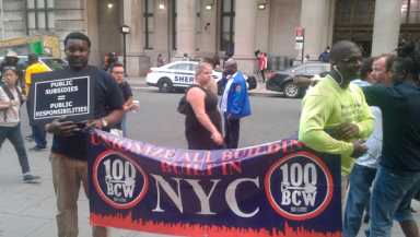 Protestors swarm Borough Hall to oppose Bedford-Union Armory development