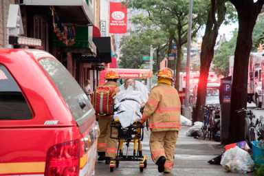 Firefighters battle blaze on 73rd Street