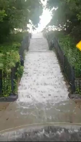 A waterfall in Bay Ridge!