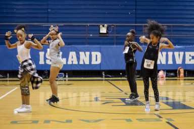 Kids cut a rug! Hundreds of local tots compete to perform for Brooklyn Nets